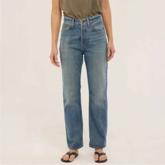 Jamie Haller The Sunday high rise straight leg Denim Jeans Women’s size 24 - Picture 1 of 11